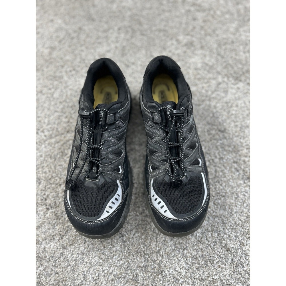 Keen Mens Shoes Asheville ESD Size 9.5D Black EH Safety Aluminum Toe Pre Owned